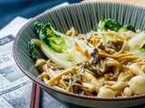 Poêlée Japonaise: Pak Choï, Champignons & Soba