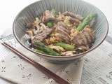Riz frit Japonais aux Asperges à la Plancha