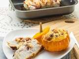 Rôti Orloff & ses petites Courges Jack be Little farcies aux Champignons