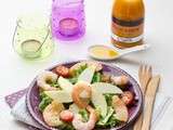 Salade Californienne aux Crevettes & Vinaigre de Mangue