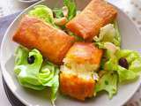 Salade de Bri-Brick {Croustillants de Brie en Feuille de brick}