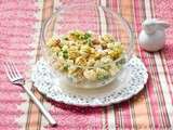 Salade de Radiatori aux Petits-pois frais et Bacon croustillant