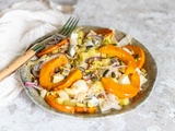 Salade hivernale aux endives, potimarron et kiwis
