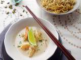 Wok de crevettes au Lait de Coco & Green curry