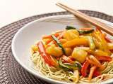 Wok de légumes sauce aigre-douce au Ketchup