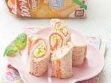 Wraps de pain de mie Saumon au Wasabi