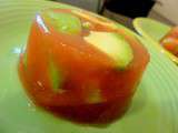 Avocat tomate en gelée