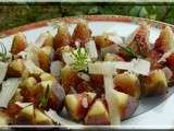 Salade figues fraiches poivrée au parmesan