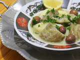 Batata marka bel karnoun- tajine de pommes de terre aux artichauts et olives violettes