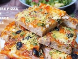 Grosse pizza thon et fromage- cuisine facile et rapide de ramadan pour débutants