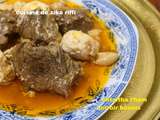 L'authentique chtaïtha bônoise- plat de viande aux oeufs en sauce et gousses d'ail entieres