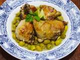 Tajine poulet aux olives Bônois. Marquet ou marka bel zaitoune,