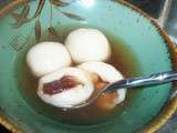 Boules Tang yuan au sirop de gingembre