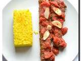 Kebab Tabei ( cuisine Perse) et riz au safran