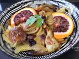 Fenouil à l’orange sanguine oignon rouge et marinade provençale
