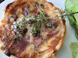 Tartelettes jambon aux herbes, Gorgonzola à la fleur de thym