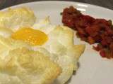 Nuage d’œuf et piperade pour la Foodista Challenge #3