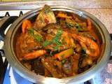 Carri de thon aubergine et gambas