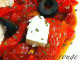 Salade de poivrons grillés et feta