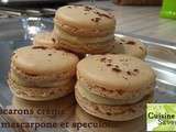 Macarons crème de mascarpone et speculoos