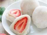 Mochi daifuku façon tarte à la fraise