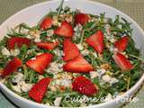 Sweet salade de fraises et roquette