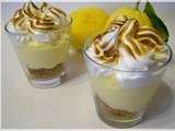 Crème de citron meringuée sur lit de spéculoos