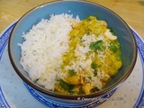 Curry végétarien au chou fleur à l'indienne et son riz Basmatti