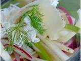 Salade de Fenouil à l’huile de colza et chèvre frais