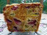 Cake à la fraise/rhubarbe et miel de Lilo ( Cuisine-Campagne )