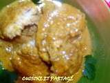 Filet de poisson sauce crémeuse coco/curry