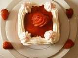 Gâteau « Délice mousse de fraise-chocolat «