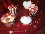 Red velvet cupcakes de St Valentin