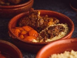 Cuisse de poulet abricots frais et semoule façon tajine moderne