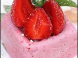 Crème glacée aux fraises sans sorbetière