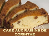 Cake aux raisins de Corinthe et rhum