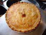 Tourte au fromage de chèvre, jambon et beaufort (Savoie)