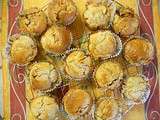 Muffins aux pommes coeur caramel-chocolat