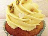 Cupcake pistache – Topping chantilly chocolat blanc