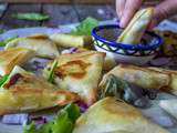 Samoussas aux crevettes, avocats et d’autres choses
