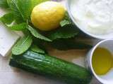 Verrine concombre-feta-menthe