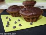 Muffins chocolat light ( 165 kcal au lieu de 359 kcal)