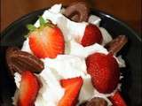 Mousse de yaourt aux fraises