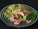 Salade de champignons aux fruits de la passion cf May Chow