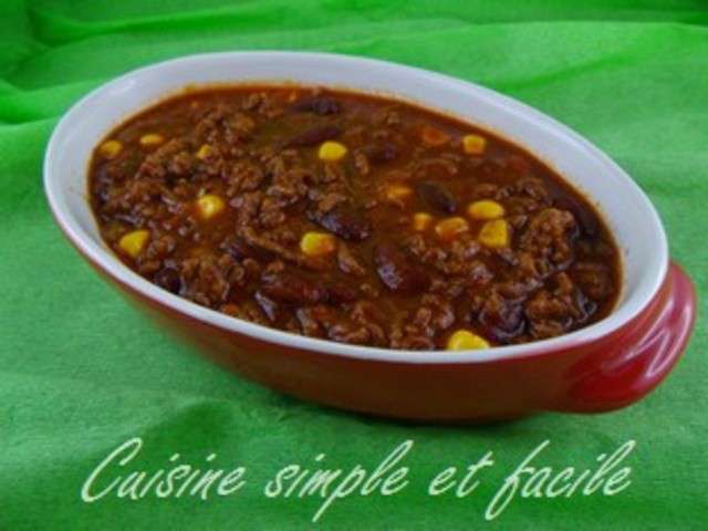 Recettes De Chili Con Carne De Cuisine Simple Et Facile