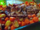 Rouelle de porc au four et ses petits légumes