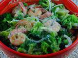 Salade de brocoli et crevettes