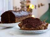 Cake marbré sans oeuf, cacao & farine de châtaigne
