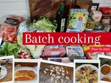 Batch cooking du mois #2, menus et liste de courses