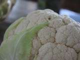 Choux fleur, vinaigrette aux graines de courge